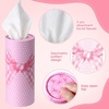 image:imageOutus 12 Pack Christian Car Tissues Cylinder Holder with Facial Tissue Bulk Round Bible Verses Napkins Container for Car Home Travel Prayer Church Gifts 6 DesignsBow