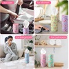 image:imageOutus 12 Pack Christian Car Tissues Cylinder Holder with Facial Tissue Bulk Round Bible Verses Napkins Container for Car Home Travel Prayer Church Gifts 6 DesignsRose