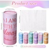 image:imageOutus 12 Pack Christian Car Tissues Cylinder Holder with Facial Tissue Bulk Round Bible Verses Napkins Container for Car Home Travel Prayer Church Gifts 6 DesignsBlending