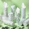 image:imageOutus 12 Pack Christian Car Tissues Cylinder Holder with Facial Tissue Bulk Round Bible Verses Napkins Container for Car Home Travel Prayer Church Gifts 6 DesignsEucalyptus Leaves