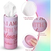 image:imageOutus 12 Pack Christian Car Tissues Cylinder Holder with Facial Tissue Bulk Round Bible Verses Napkins Container for Car Home Travel Prayer Church Gifts 6 DesignsBlending