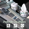 image:imageOutus 12 Pack Christian Car Tissues Cylinder Holder with Facial Tissue Bulk Round Bible Verses Napkins Container for Car Home Travel Prayer Church Gifts 6 DesignsLeaf
