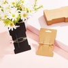 image:imageOutus 120 Pieces Hair Clip Display Cards  6 x 10 cm Kraft Paper Rectangular Card Holders for Hair Bows Barrettes and Accessories Organizing in 3 Colors