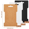 image:imageOutus 120 Pieces Hair Clip Display Cards  6 x 10 cm Kraft Paper Rectangular Card Holders for Hair Bows Barrettes and Accessories Organizing in 3 Colors
