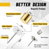 image:imageOutus 20 Sets Magnetic Push Pin Magnet Thumb Tack Poster Hanger Thumb Tacks for Wall School Supplies Classroom Decoration Bulletin Boards Matte BlackBlack gold silver