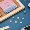 image:imageOutus 20 Sets Magnetic Push Pin Magnet Thumb Tack Poster Hanger Thumb Tacks for Wall School Supplies Classroom Decoration Bulletin Boards Matte BlackSilver