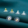 image:imageOutus 200 Pcs Earring Backs for Droopy Ears Backs Replacements Earring Backs for Heavy Bullet ClutchSilver and GoldRose Gold  Gold  Silver