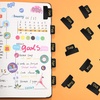image:imageOutus 24 Pieces Monthly Adhesive Tabs for Planner  Designer Accessories Monthly Tabs Stickers Decorative for Office Planners Organizations Sturdy Notebook Planners JournalBlackBlack