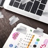 image:imageOutus 24 Pieces Monthly Adhesive Tabs for Planner  Designer Accessories Monthly Tabs Stickers Decorative for Office Planners Organizations Sturdy Notebook Planners JournalBlackSilver