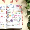 image:imageOutus 24 Pieces Monthly Adhesive Tabs for Planner  Designer Accessories Monthly Tabs Stickers Decorative for Office Planners Organizations Sturdy Notebook Planners JournalBlackRose Gold