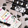image:imageOutus 24 Pieces Monthly Adhesive Tabs for Planner  Designer Accessories Monthly Tabs Stickers Decorative for Office Planners Organizations Sturdy Notebook Planners JournalBlackBlack