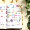 image:imageOutus 24 Pieces Monthly Adhesive Tabs for Planner  Designer Accessories Monthly Tabs Stickers Decorative for Office Planners Organizations Sturdy Notebook Planners JournalBlackGold