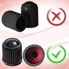 image:imageOutus 400 Pcs Tire Valve Stem Caps Car Tire Caps Plastic Universal Valve Stem Covers for Bike Bicycle Cars SUV Trucks Motorcycles BlackBlack
