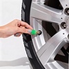 image:imageOutus 400 Pcs Tire Valve Stem Caps Car Tire Caps Plastic Universal Valve Stem Covers for Bike Bicycle Cars SUV Trucks Motorcycles BlackDark Green