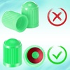 image:imageOutus 400 Pcs Tire Valve Stem Caps Car Tire Caps Plastic Universal Valve Stem Covers for Bike Bicycle Cars SUV Trucks Motorcycles BlackGreen
