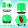 image:imageOutus 400 Pcs Tire Valve Stem Caps Car Tire Caps Plastic Universal Valve Stem Covers for Bike Bicycle Cars SUV Trucks Motorcycles BlackGreen