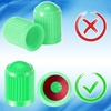 image:imageOutus 400 Pcs Tire Valve Stem Caps Car Tire Caps Plastic Universal Valve Stem Covers for Bike Bicycle Cars SUV Trucks Motorcycles BlackMulticolor