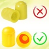 image:imageOutus 400 Pcs Tire Valve Stem Caps Car Tire Caps Plastic Universal Valve Stem Covers for Bike Bicycle Cars SUV Trucks Motorcycles BlackYellow