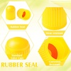 image:imageOutus 400 Pcs Tire Valve Stem Caps Car Tire Caps Plastic Universal Valve Stem Covers for Bike Bicycle Cars SUV Trucks Motorcycles BlackYellow