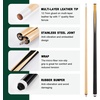 image:imageOutus 71 Pcs Premium Pool amp Billiard Table Accessories Set  Pool Balls Cue Sticks with Tips Triangle Rack Chalks Brush Spot Stickers for Home Family amp Beginner PracticeDark Marble Style Balls