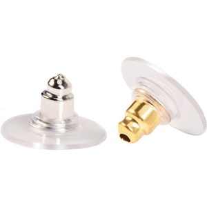 image:imageOutus 200 Pcs Earring Backs for Droopy Ears Backs Replacements Earring Backs for Heavy Bullet ClutchSilver and GoldSilver and Gold