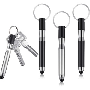 image:imageOutus 4 Pieces Mini Stylus Pen with Keyring Loop 3in1 Accessory Bullet Capacitive Keychain Stylus Tablet Pen Touchscreen Pen