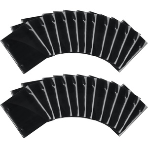 image:imageOutus 6 Pcs Marching Band Flip Folder for Lyre SingleDoubleSided Waterproof Flip Folder Pages 75 x 63 Inch 2Hole Sheet Music Holder Marching Band Accessory for Drum Corps Double Side24