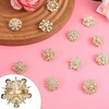 image:image12Pcs Crystal Rhinestone Flower Brooch Pins Set Wedding Brooches For WomenGold