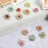 image:image12pcs Brooches and Pins for Women 1 Inch Rhinestone Flower Brooch Vintage Brooches Set for Crafts and FashionMixed