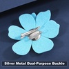 image:image374 Inches Rhinestone Camellia Flower Brooch Pins amp Hair Clips for Women Elegant Created Crystal Lapel Pin Brooches Wedding PartyBlue