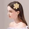 image:image374 Inches Rhinestone Camellia Flower Brooch Pins amp Hair Clips for Women Elegant Created Crystal Lapel Pin Brooches Wedding PartyChampagne