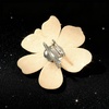 image:image374 Inches Rhinestone Camellia Flower Brooch Pins amp Hair Clips for Women Elegant Created Crystal Lapel Pin Brooches Wedding PartyChampagne