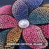 image:image374 Inches Rhinestone Camellia Flower Brooch Pins amp Hair Clips for Women Elegant Created Crystal Lapel Pin Brooches Wedding PartyColorful