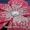 image:image374 Inches Rhinestone Camellia Flower Brooch Pins amp Hair Clips for Women Elegant Created Crystal Lapel Pin Brooches Wedding PartyRose