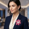 image:image374 Inches Rhinestone Camellia Flower Brooch Pins amp Hair Clips for Women Elegant Created Crystal Lapel Pin Brooches Wedding PartyRose