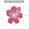 image:image374 Inches Rhinestone Camellia Flower Brooch Pins amp Hair Clips for Women Elegant Created Crystal Lapel Pin Brooches Wedding PartyRose