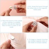 image:image4 Pairs Mini Magnetic Pin Brooch Converters Magnetic Clasps for Clothing Metal Pin Backs Almost Invisible Magnet Pin Converter for Hijab Scarf Shawls Thin FabricGoldColored