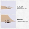 image:image4 Pairs Mini Magnetic Pin Brooch Converters Magnetic Clasps for Clothing Metal Pin Backs Almost Invisible Magnet Pin Converter for Hijab Scarf Shawls Thin Fabricwhite k color