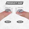 image:image4 Pairs Mini Magnetic Pin Brooch Converters Magnetic Clasps for Clothing Metal Pin Backs Almost Invisible Magnet Pin Converter for Hijab Scarf Shawls Thin Fabricwhite k color