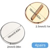 image:image4 Pairs Mini Magnetic Pin Brooch Converters Magnetic Clasps for Clothing Metal Pin Backs Almost Invisible Magnet Pin Converter for Hijab Scarf Shawls Thin FabricGoldColored