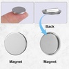 image:image4 Pairs Mini Magnetic Pin Brooch Converters Magnetic Clasps for Clothing Metal Pin Backs Almost Invisible Magnet Pin Converter for Hijab Scarf Shawls Thin Fabricwhite k color