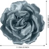 image:image43 Red Rose Hair Clip Large Flower Brooches for Women  Charming Flowers Pins for Clothes  Turn Heads with Stylish Rose Hair Clip Flower Brooch Pin for Clothes amp Clips for WomanDusty blue