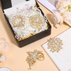 image:image4pcs Brooches and Pins for Women Flower Brooch Crystal Pearl Brooch for Women Fashion AccessoriesClassic