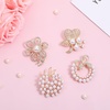 image:image4pcs Brooches and Pins for Women Flower Brooch Crystal Pearl Brooch for Women Fashion Accessoriesleaf