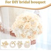 image:image4pcs Brooches and Pins for Women Flower Brooch Crystal Pearl Brooch for Women Fashion Accessoriesleaf