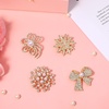 image:image4pcs Brooches and Pins for Women Flower Brooch Crystal Pearl Brooch for Women Fashion Accessoriesrhinestones