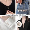 image:image72Pcs Junk Socks Charms Kit Gold Brooches and Pins for WomenPearl and Rhinestone Sock Charms with Safety Pins DIY Accessories for Decorating and Personalizing Socks Clothes Hats Shoes Scarf ShawlGold