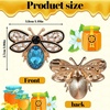 image:imageBee Brooch Pin Honey Bee Rhinestone Pins Vintage Crystal Insect Themed Lapel Pins Stylish Accessories for Women Men Party Dating DailyBlue