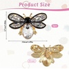 image:imageBee Brooch Pin Honey Bee Rhinestone Pins Vintage Crystal Insect Themed Lapel Pins Stylish Accessories for Women Men Party Dating DailyWhite