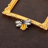 image:imageBee Brooch Pin Honey Bee Rhinestone Pins Vintage Crystal Insect Themed Lapel Pins Stylish Accessories for Women Men Party Dating Dailyyellow